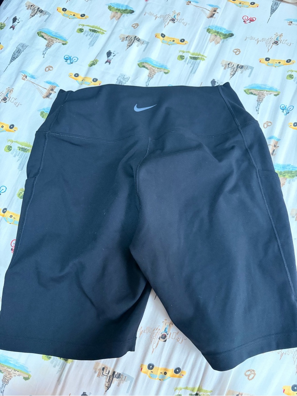 Nike Women’s Black Athletic High-Rise Shorts with Pockets
